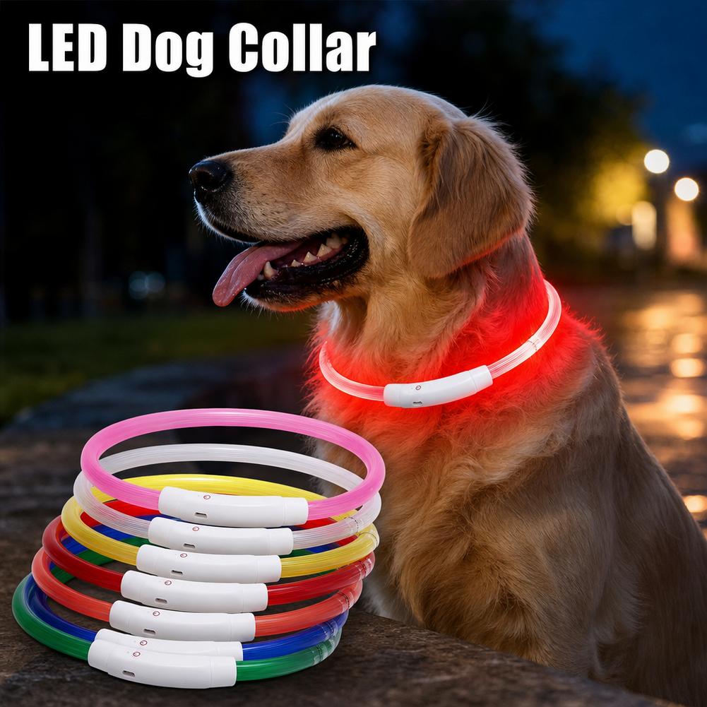 Tech Dog Accessories - Collare Luminoso per Cani Impermeabile con