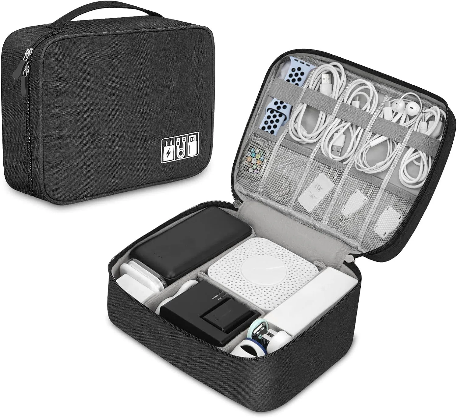Tech Accessories Storage - Custodia organizer tecnologica portatile per accessori