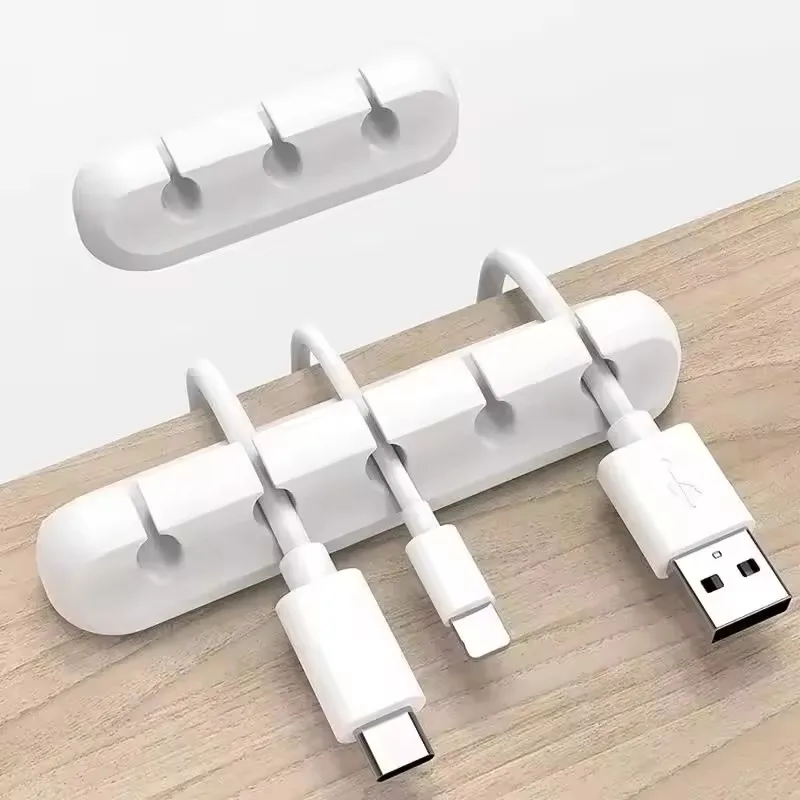 Desk Cable Clip - Clip in silicone per cavi USB,