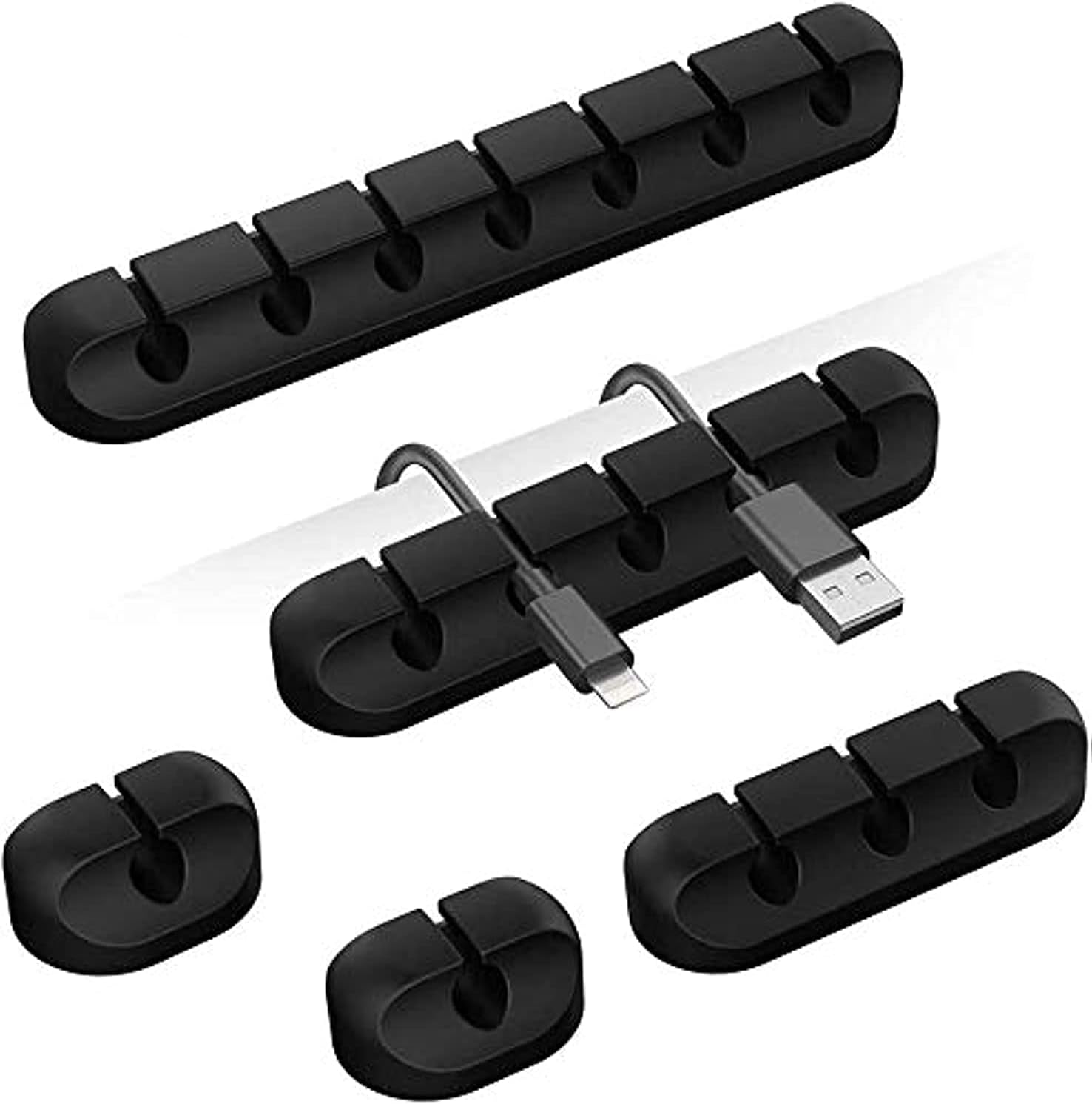 Desk Cable Clip - Organizzatore Adesivo per Cavi: Clip Portacavi