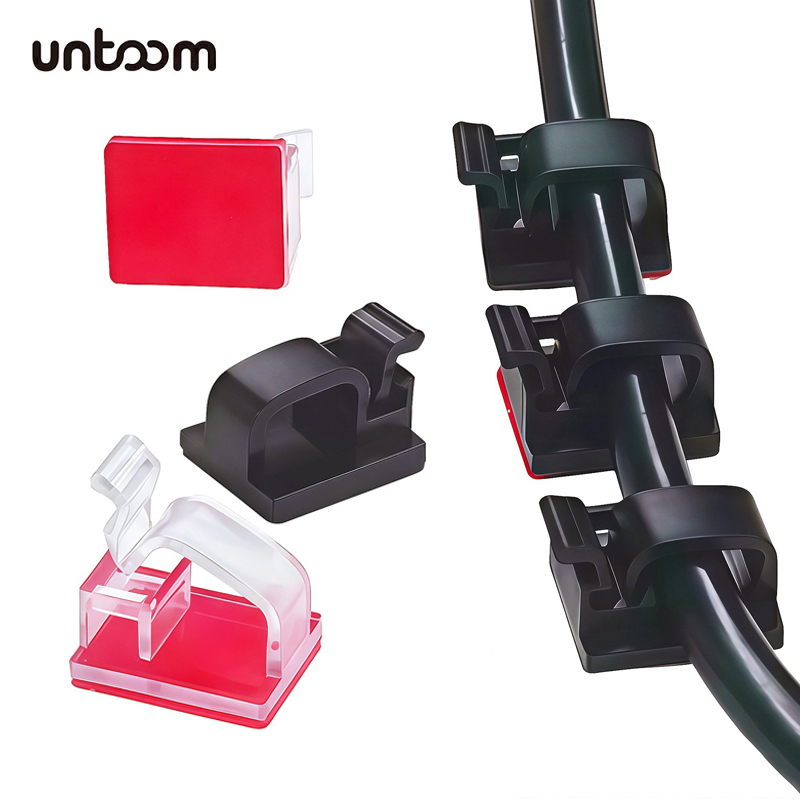 Desk Cable Clip - 20 Pezzi Clip Adesivi per Cavi,