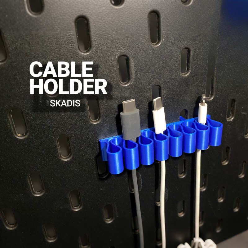 Desk Cable Clip - Clip Organizzatore Cavi per Pannello Forato,