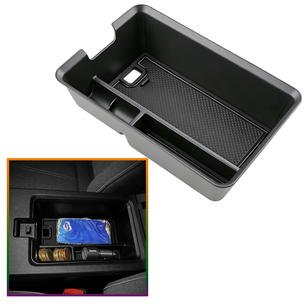 Tech Accessories Storage - Vano portaoggetti per bracciolo per Renault