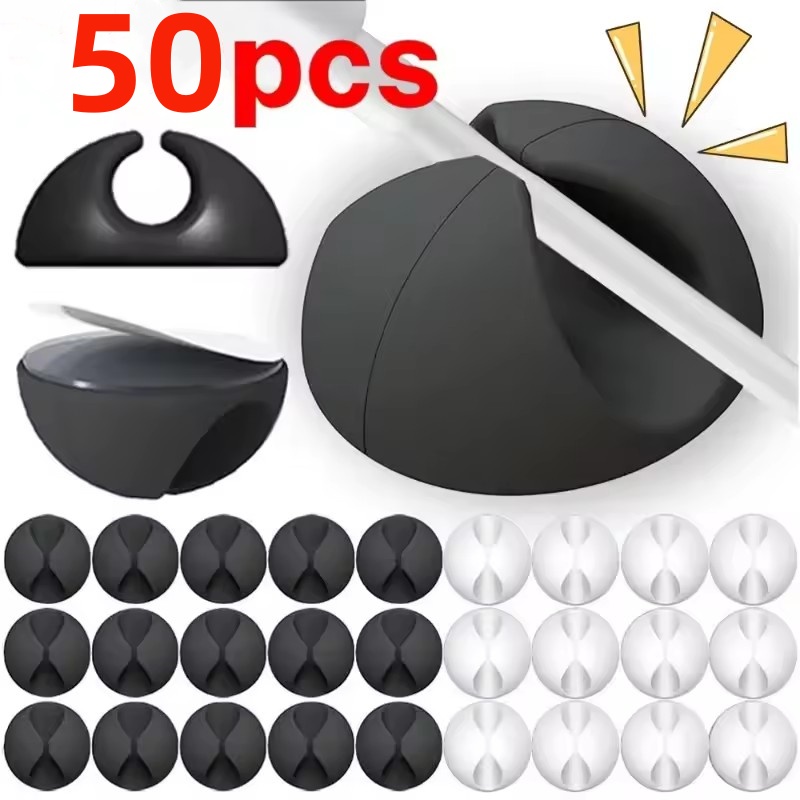5/50 pz Cavo Clip Avvolgitore  - Desk Cable Clip recensione e prezzo