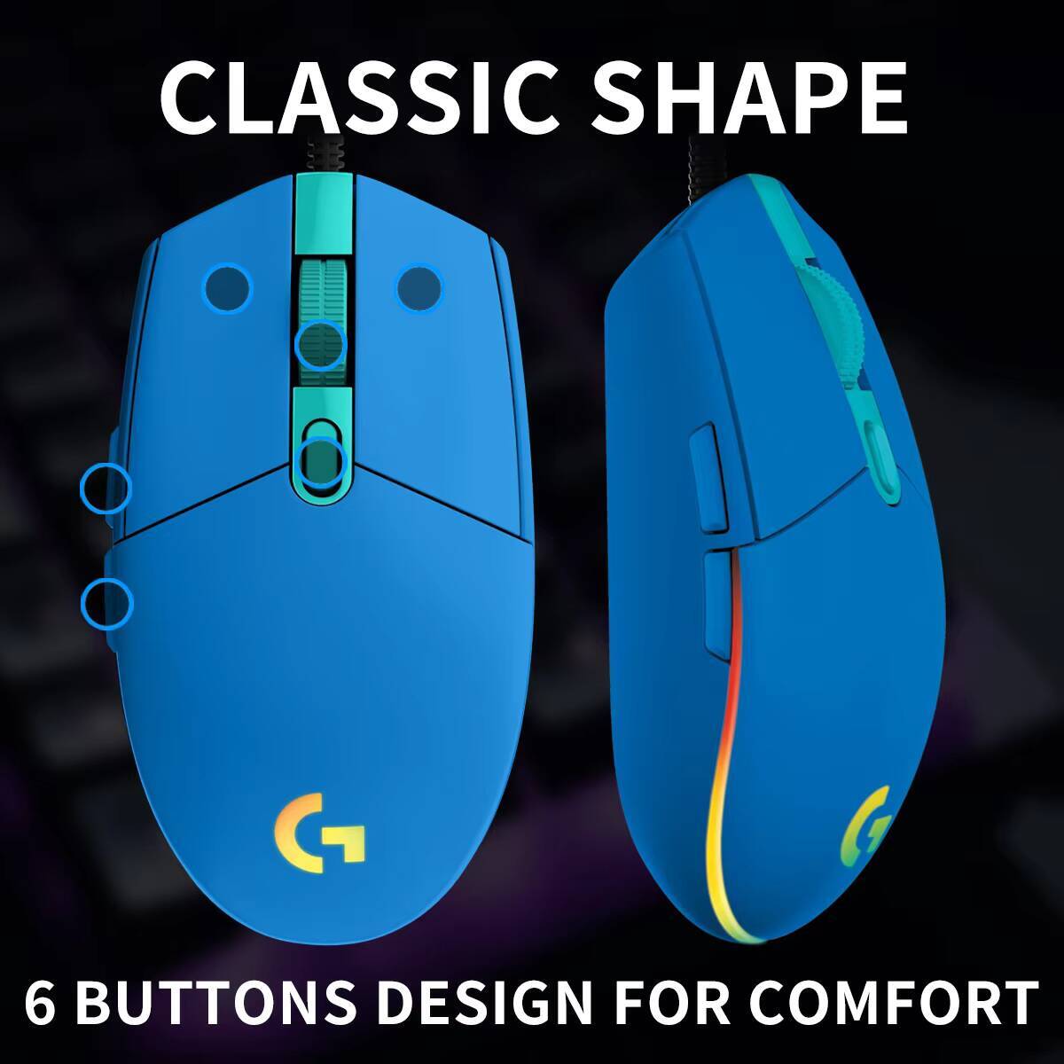 Mouse da Gaming Logitech G203  - Logitech Mouse G203 recensione e prezzo