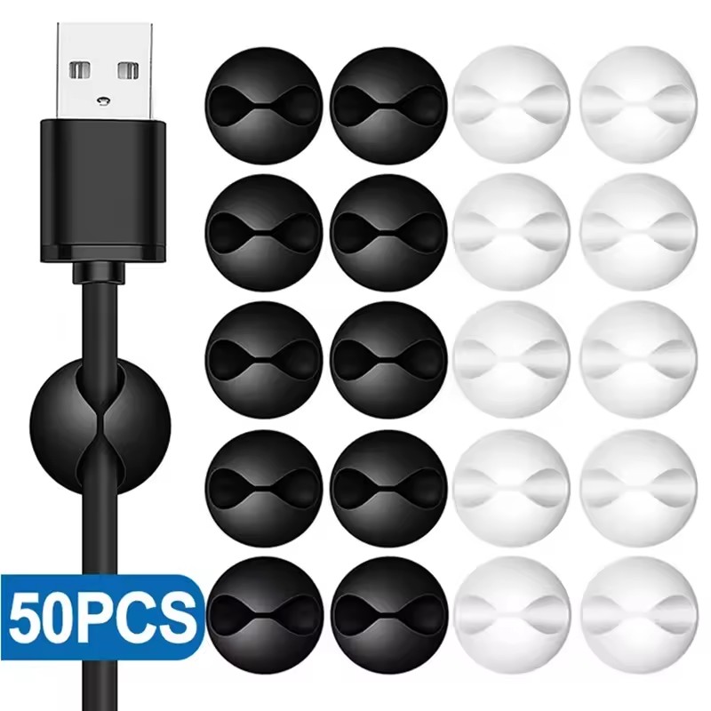 5/50 Pezzi Clip per Cavi da Sc - Desk Cable Clip recensione e prezzo