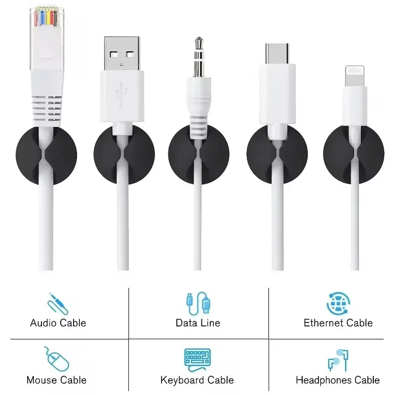 5/50 Pezzi Clip per Cavi da Sc - Desk Cable Clip recensione e prezzo