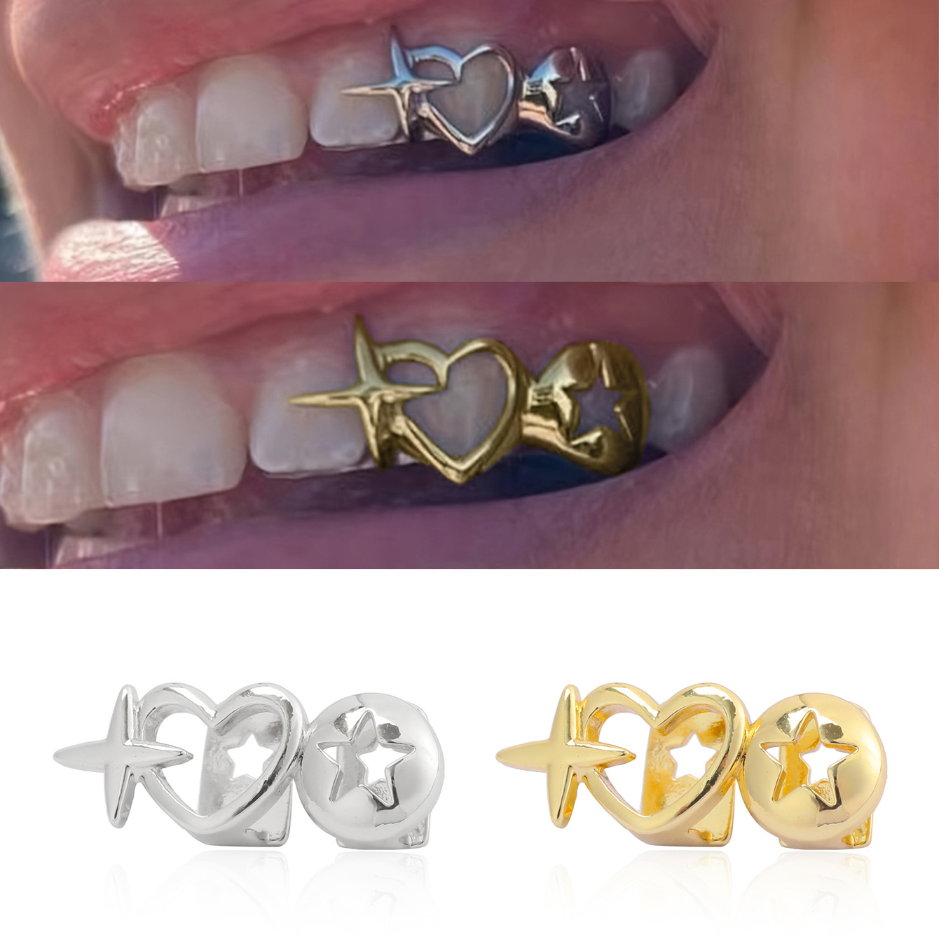Punk Hip Hop Hollow Heart Dent - Vintage Tech Accessories recensione e prezzo